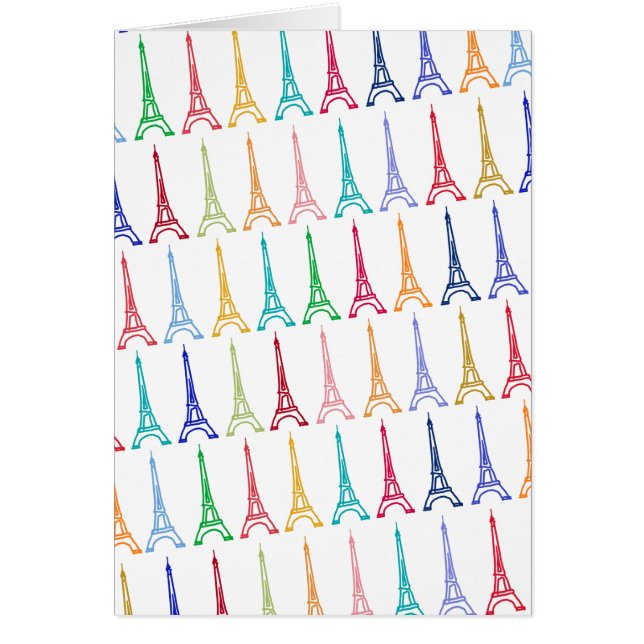 color eiffel towertern pattern (Devant)