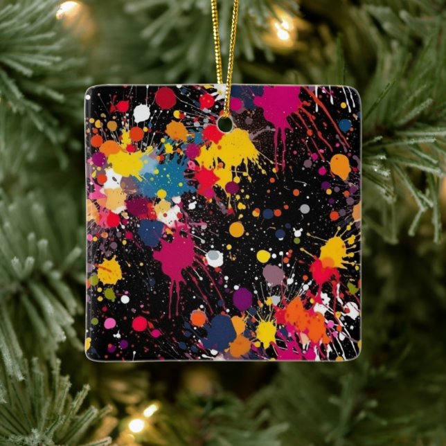 Color Explosion Keramikornament (Baum)