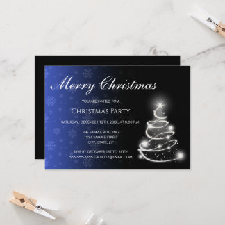Color Fade Christmas Invitation Einladung