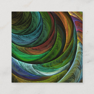 Color Glory Modernes Abstraktes Kunstmuster Elegan Begleitkarte