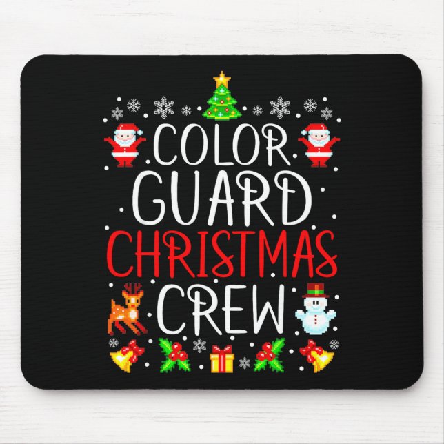 Color Guard Christmas Crew Matching Xmas  Mousepad (Vorne)