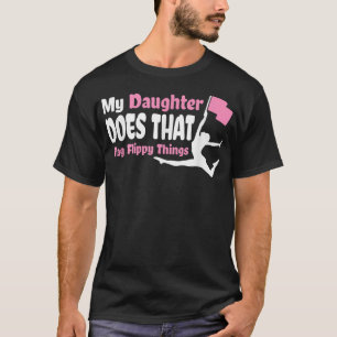 Color Guard Mama Vater Meine Tochter macht diese F T-Shirt