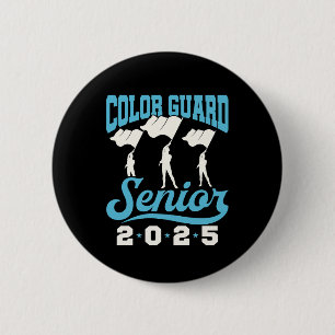 Color Guard Senior 2025 Class Flags Abschluss Button
