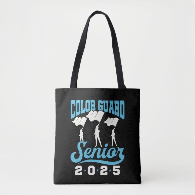 Color Guard Senior 2025 Class Flags Abschluss Tasche (Vorderseite)
