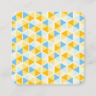 Color Hexagon Muster 03 Quadratische Visitenkarte