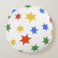 Color Hexagram Sheriff Icon abgeschieden nahtloser