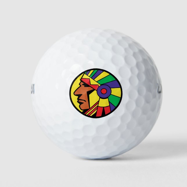 Color Indian Head Golfball (Vorderseite)