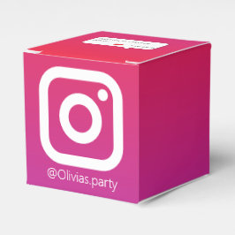 Color InstaParty Geburtstagseinladung Geschenkschachtel