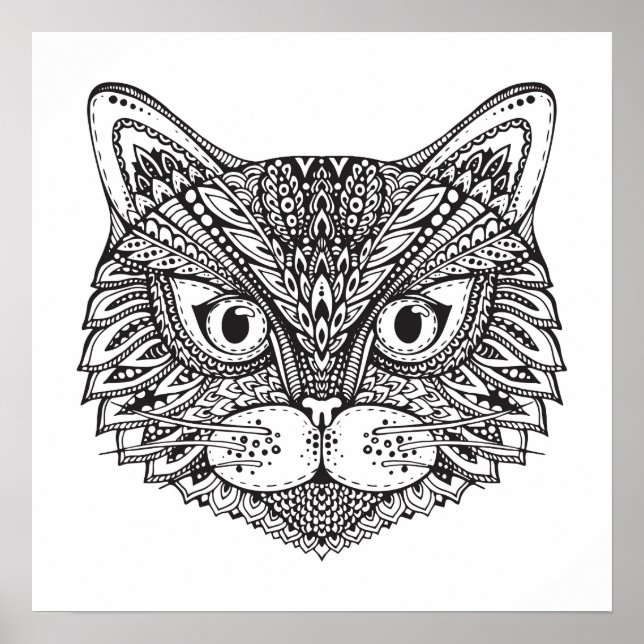 Color It Poster CAT (Vorne)