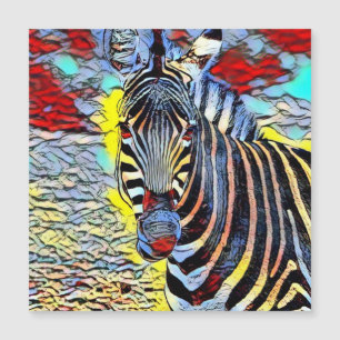 Color Kick - Zebra Magnetkarte