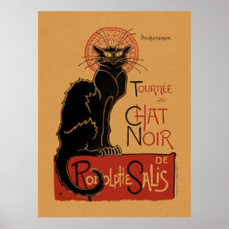 Color lithograph of the Tournée du Chat Noir Poster