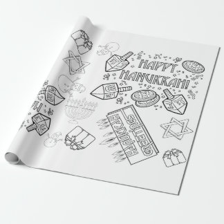Color Me - Hanukkah Wrapping Paper Geschenkpapier