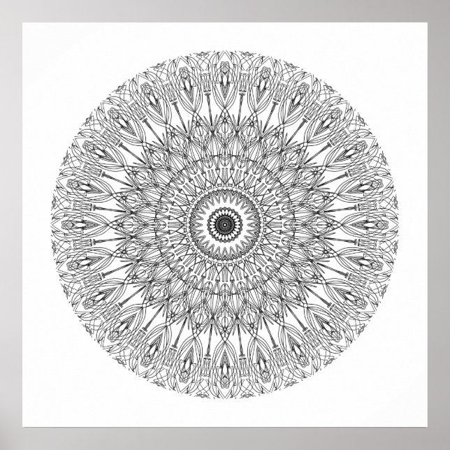 Color Me in Mandala 3 Poster (Vorne)