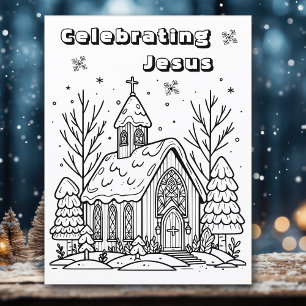 Color-Me-Seite Weihnachtskirche