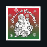 Color Me Snowman und Friends Christmas Napkins Serviette<br><div class="desc">Color Me Servietten sind großartig für die Kinder. Behalt den Kleinen,  die mit diesen lustigen Servietten beschäftigt sind,  die sie färben können. Die Erwachsenen können sich dem Spaß anschließen.</div>