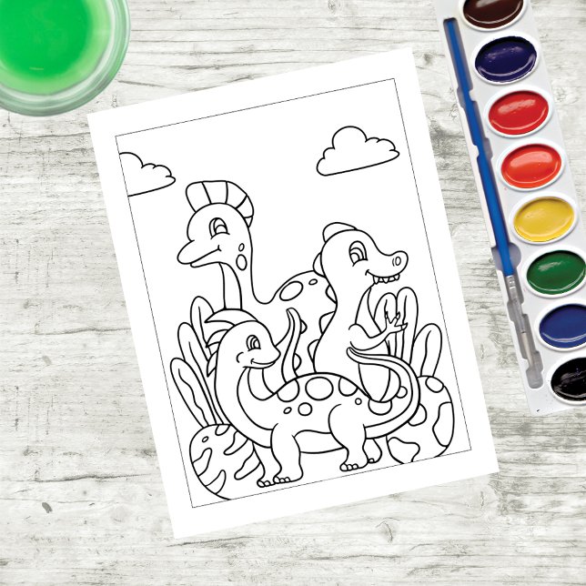 Color Me Young Dinosaures | Cartes d'activité (Créateur téléchargé)