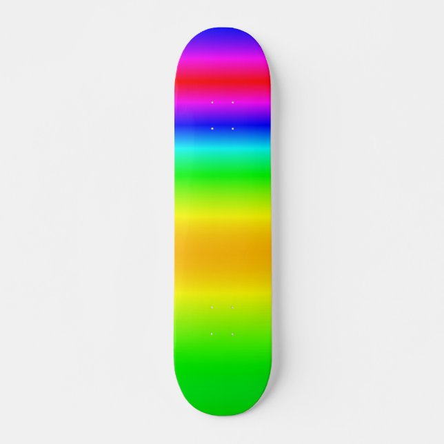 Color Mix Rainbow Wassercolor Skateboard 5 (Vorne)