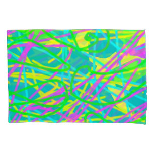 Color My Dreams Scribble Muster Ausdrucksstarke Kü Kissenbezug