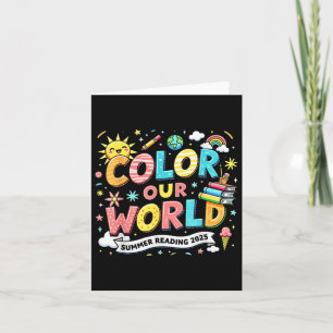 Color Our World Book Summer Reading Program 2025 Karte