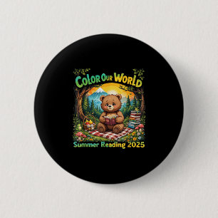 Color Our World Summer 2025 Summer Reading Program Button