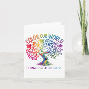 Color Our World Summer Reading Program 2025 Book T Karte