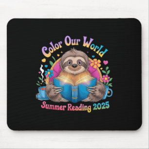 Color Our World Summer Reading Program 2025 Funny Mousepad