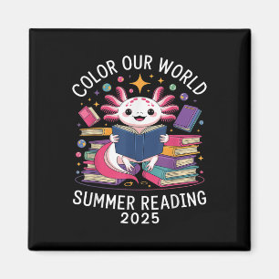 Color Our World Summer Reading Program 2025 Niedli Magnet