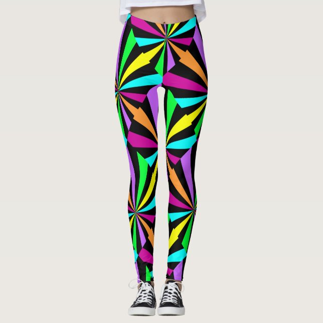 Color Pop Neon Leggings (Vorderseite)