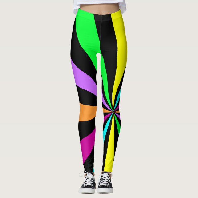 Color Pop Neon Leggings und Ratschläge (Vorderseite)