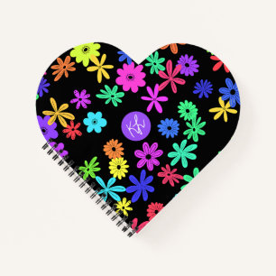 Color Pop Niedliche Blume Personalisiert Notebook Notizbuch