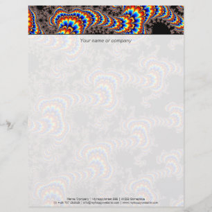 Color Run - Fractal Art Briefkopf