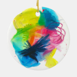 Color Scribbles Keramik Ornament