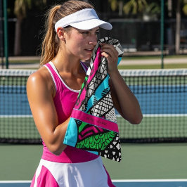 Color Splash Fanburst Personalized | Dink Well Handtuch