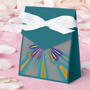 Color Starburst on Grey Geschenkschachtel