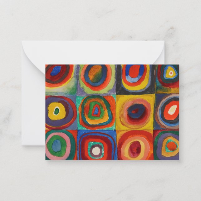 Color Study, 1913 by Wassily Kandinsky Mitteilungskarte (Vorderseite)