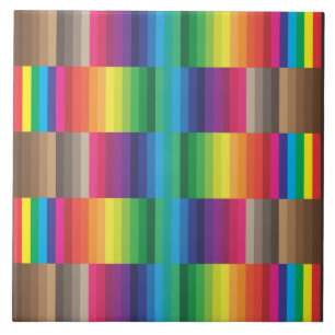 Color Swatch Rainbow Fliese