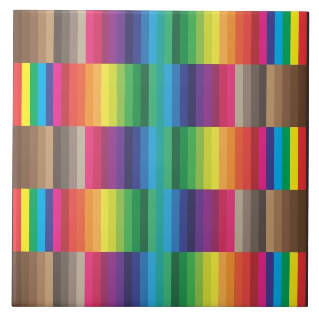 Color Swatch Rainbow Fliese (Vorderseite)