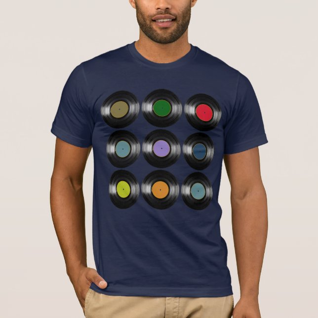 Color Vinyl Platten Music T-Shirt (Vorderseite)