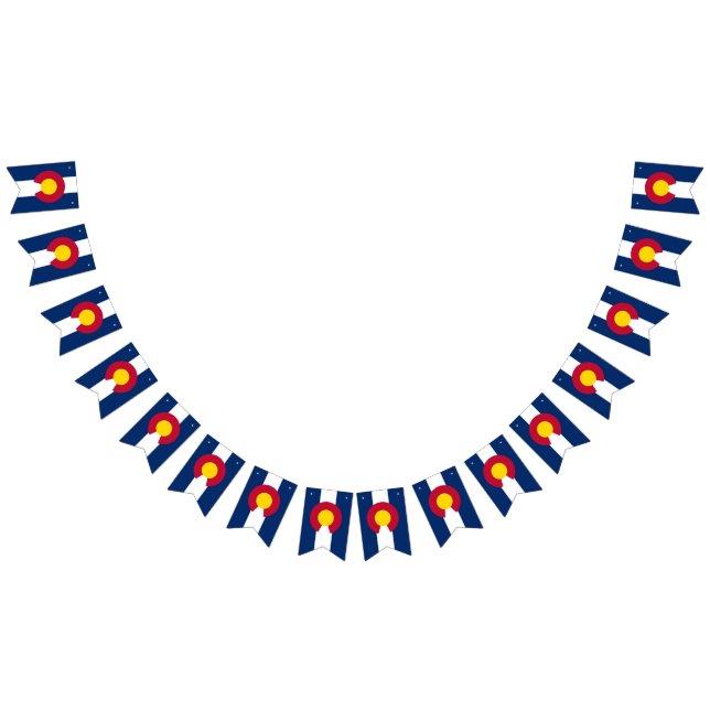 Coloradan Fahne, amerikanisches Flaggenbanner Wimpelkette (Alle)