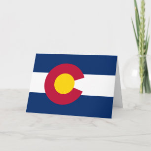 Coloradan-Flagge, Flagge von Colorado Karte