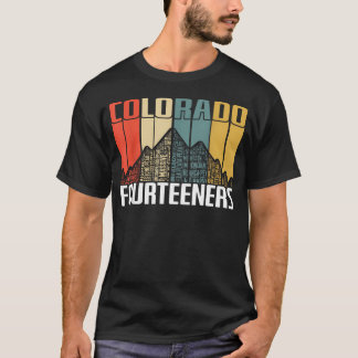 Colorado 14Ers Wandern Fourners Retro T-Shirt