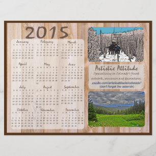 Colorado 2015 Jahreszazzle Promo-Kalender