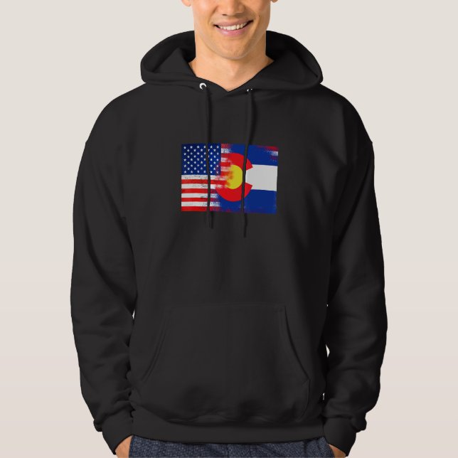 Colorado American Flag Fusion Essential Hoodie (Vorderseite)
