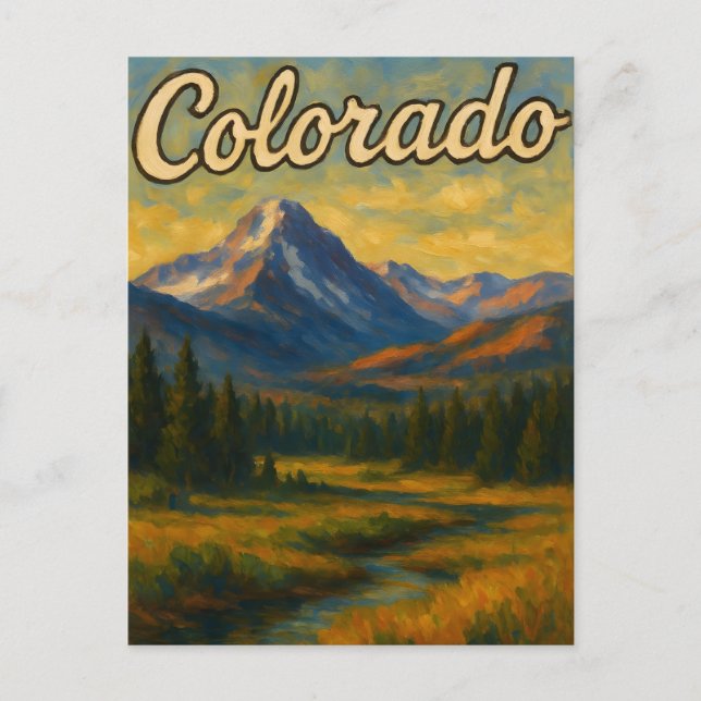 Colorado-Ansichtskarte Postkarte (Vorderseite)