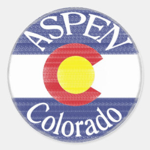 Colorado Aspen autocollants de drapeau