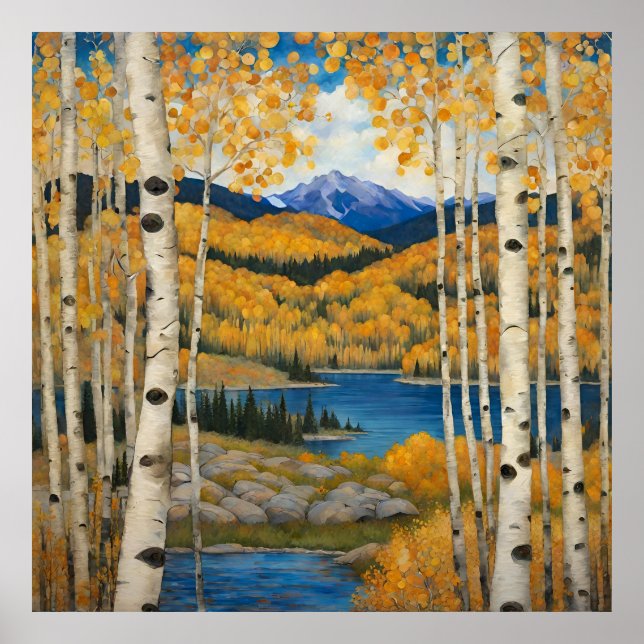 Colorado Aspens Mountain Fall Poster (Vorne)