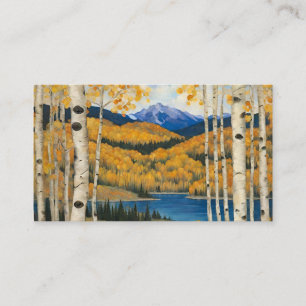 Colorado Aspens Mountains Visitenkarte
