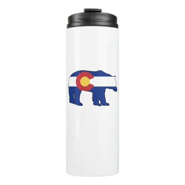 Colorado-Bärenflagge Thermosbecher (Vorderseite)