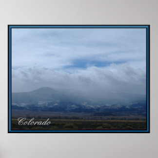 Colorado Berge im Wolkenposter Poster