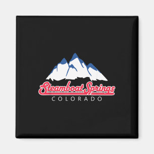 Colorado-Berge Steamboat Springs Retro-Skifahren Magnet